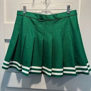 Green cheer skirt